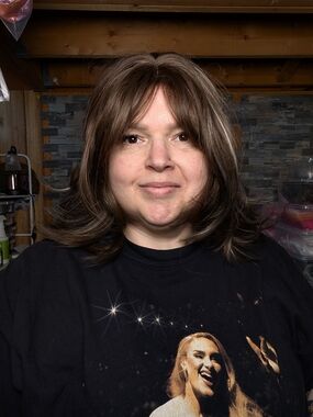 Ember Wig-  Layered with Soft Brown and Blonde Highlights